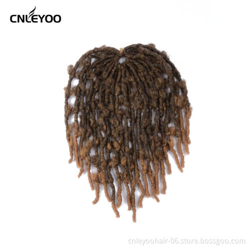 Hot Sale wholesale 12 Inch Fluffy Crochet Locs Pre-Looped Braids For African Hair